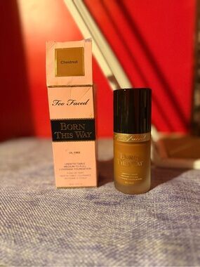 Too Faced Born This Way Foundation - Chestnut Bottle with Pink Box